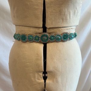 Anthropologie Beaded Stretch Belt